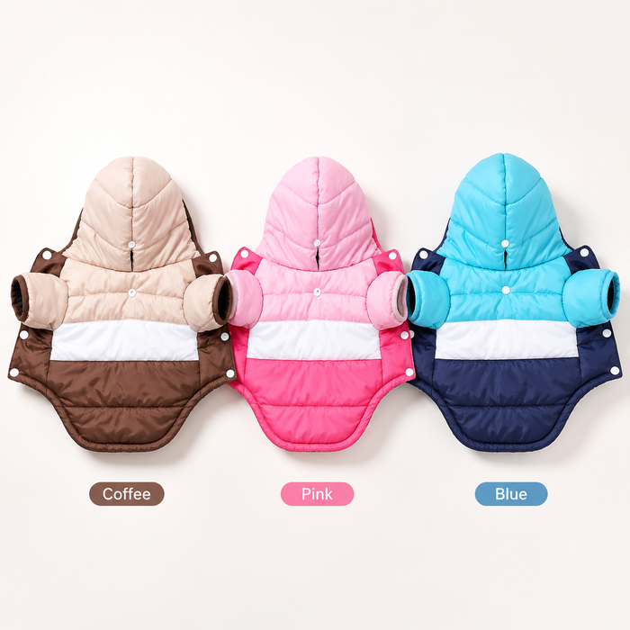 Cozy Waterproof Dog Hoodie Jacket