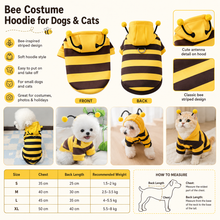Bee Costume Hoodie for Dogs & Cats