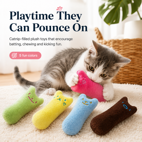 Interactive Catnip Chew Toy