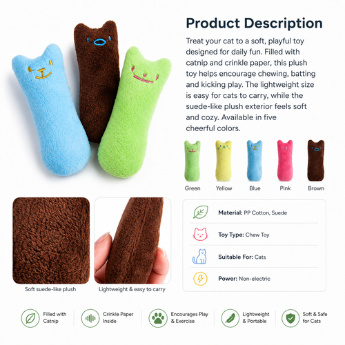 Interactive Catnip Chew Toy