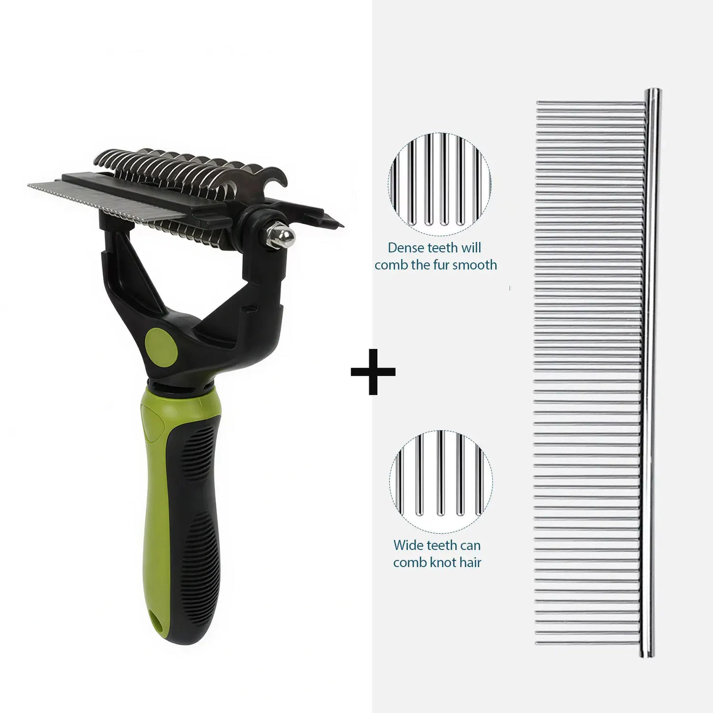 3-in-1 Pet Grooming & Deshedding Brush
