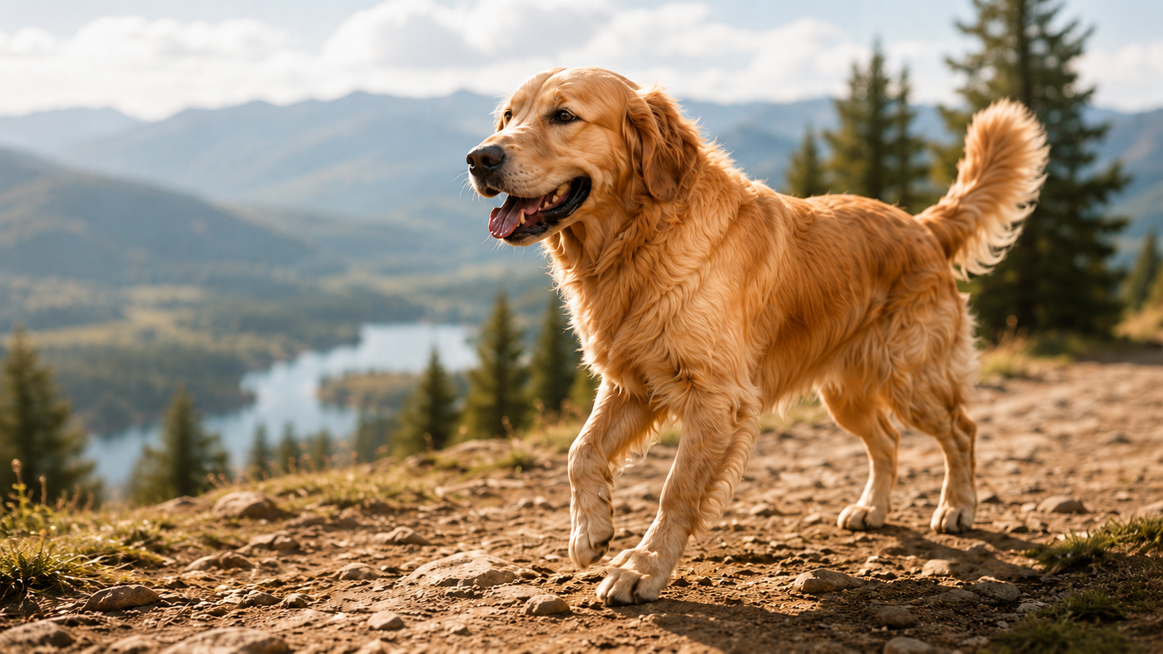 Dog before harness